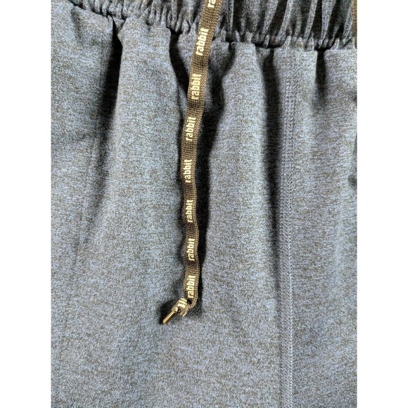 Rabbit Jogger Mens XL Blue Knit Running Stretch Drawstring Cuffed Logo USA Made - Picture 8 of 13